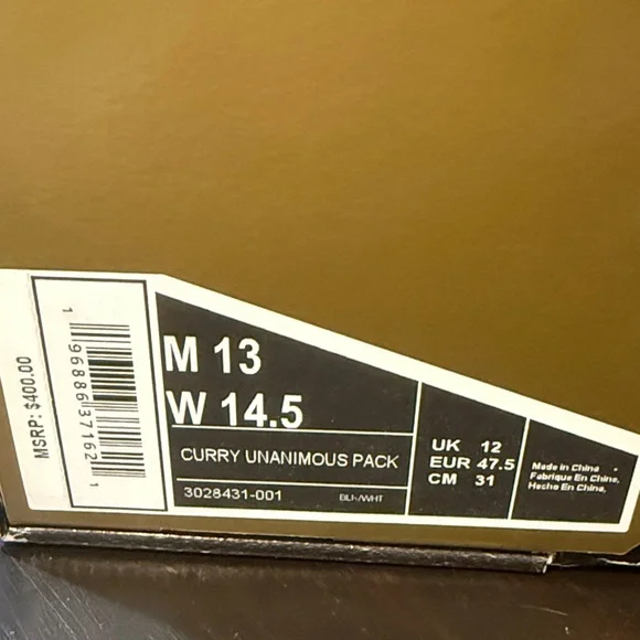 Under Armour Black and Gold Athletic Shoes